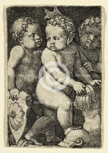 Three Putti with Armor, 1523/30. Creator: Master I.B..