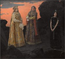Three queens of the underground kingdom, 1879. Creator: Vasnetsov, Viktor Mikhaylovich (1848-1926)