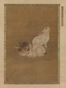 Three Rabbits. Creator: Unknown