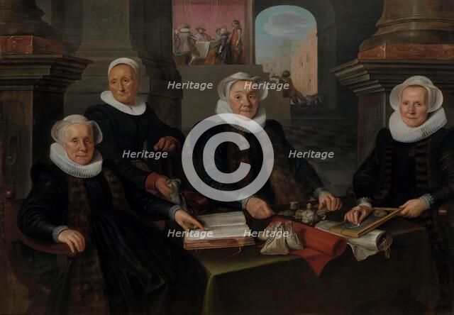 Three Regentesses and the ‘House Mother’ of the Amsterdam Lepers’ Asylum, 1624. Creator: Werner Jacobsz. van den Valckert.