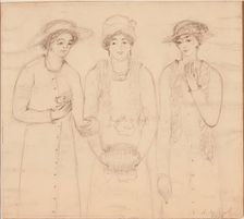 Three Women, 1908. Creator: Abraham Walkowitz