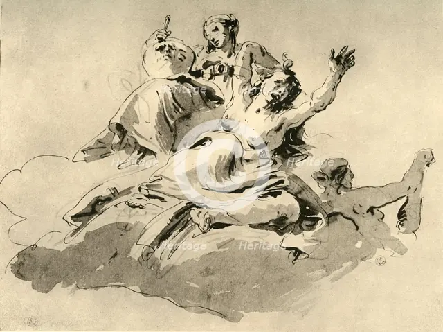 'Three Women', mid 18th century, (1928). Artist: Giovanni Battista Tiepolo.