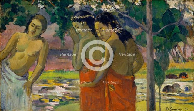Three Tahitian Women, 1896. Creator: Paul Gauguin.