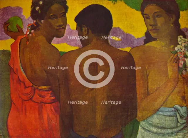 'Three Tahitians', 1899 (1935). Artist: Paul Gauguin.
