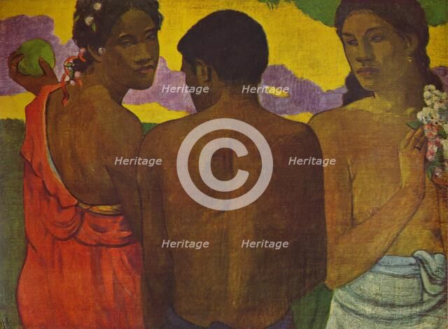 'Three Tahitians', 1899 (1935). Artist: Paul Gauguin.