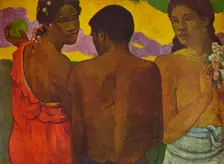 Three Tahitians 1899 (1935). Artist: Paul Gauguin