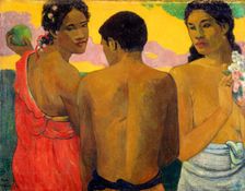 Three Tahitians, 1899. Creator: Gauguin, Paul Eugéne Henri (1848-1903)