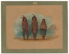 Three Taruma Indians, 1854/1869. Creator: George Catlin