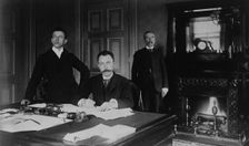 Three Treasury Department employees, Mr. Graham, John Brown, and another..., between 1884 and 1930. Creator: Frances Benjamin Johnston