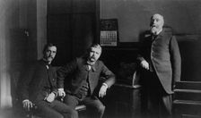 Three Treasury Department employees, Mr. Steele(?) and two other men..., between 1884 and 1930. Creator: Frances Benjamin Johnston