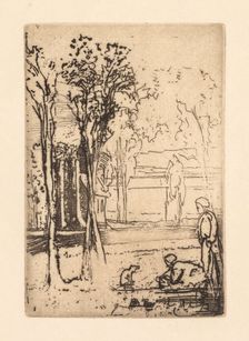 Three-Tree Farm, 1879. Creator: Francis Seymour Haden (British, 1818-1910)