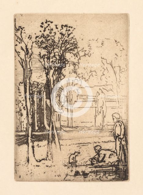 Three-Tree Farm, 1879. Creator: Francis Seymour Haden (British, 1818-1910).