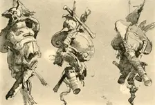 Three Trophies mid 18th century, (1928). Artist: Giovanni Battista Tiepolo