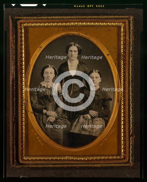 Three unidentified women, between 1847 and 1860. Creator: James Presley Ball.