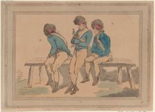 Three Volunteers, 1798., 1798. Creator: Thomas Rowlandson