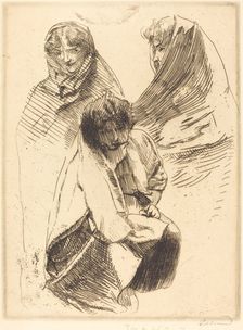 Three Veiled Women (Trois femmes voilées), 1899. Creator: Paul Albert Besnard