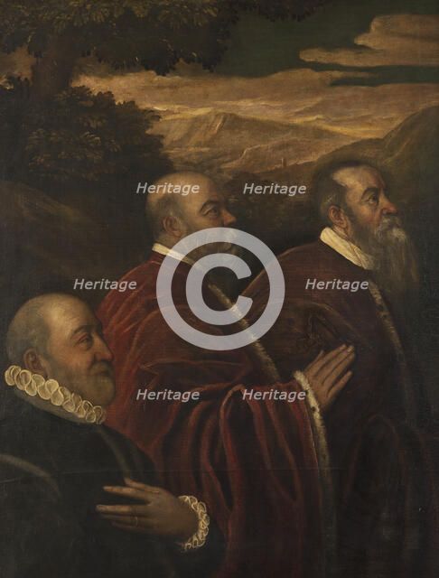 Three Venetian Counsellors, 16th century. Creator: Circle of Jacopo Tintoretto.