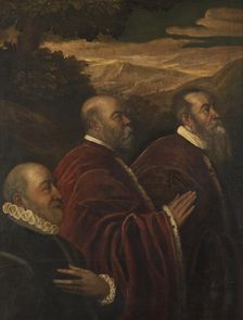 Three Venetian Counsellors, 16th century. Creator: Circle of Jacopo Tintoretto
