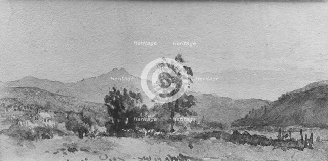 Three Views, No. 1: Mount Washington from Shelburn, New Hampshire, . Creator: John William Hill.