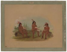 Three Young Chinook Men, 1855/1869. Creator: George Catlin