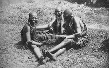 Three young Masai women, 1912
