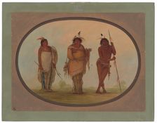 Three Yumaya Indians, 1855/1869. Creator: George Catlin