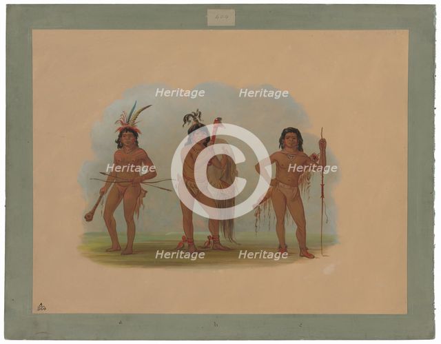 Three Zurumati Indians, 1854/1869. Creator: George Catlin.