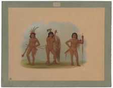 Three Zurumati Indians, 1854/1869. Creator: George Catlin