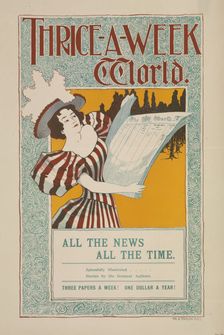 Thrice-a-week world. Dec. 96, c1893 - 1897. Creator: Unknown