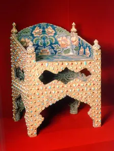 Throne of the Tsar Boris Godunov, early 17th century. Artist: Iranian Master