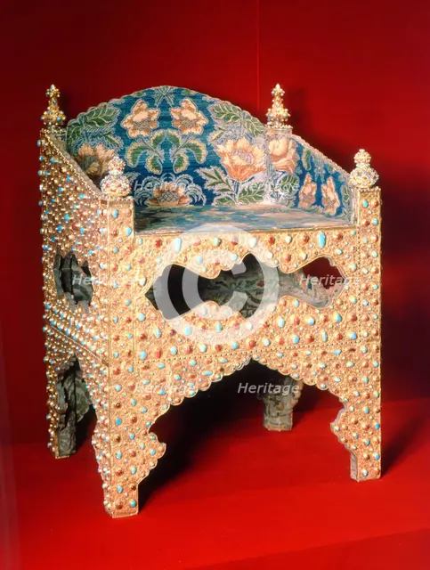Throne of the Tsar Boris Godunov, early 17th century. Artist: Iranian Master