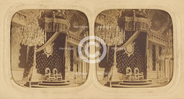 Throne at Versailles, about 1860. Creator: Unknown.