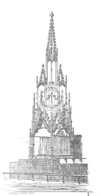 'Throne - Exeter Cathedral', 1847. Creator: George Truefitt.