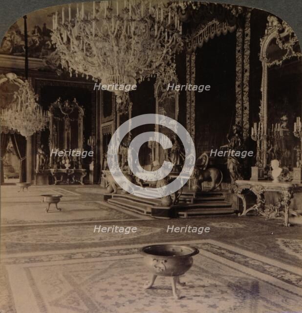 Throne Room, Royal Palace, Madrid, Spain, 1902. Artist: Works and Studios