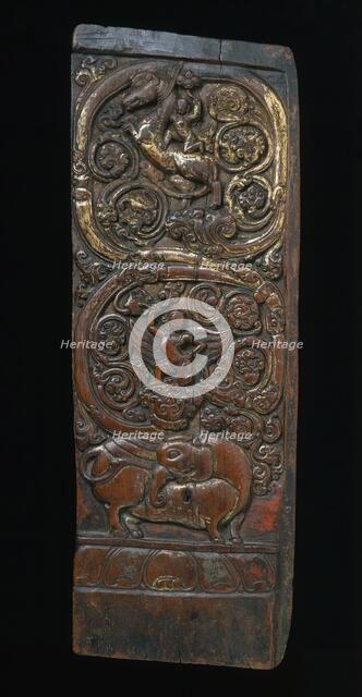 Throneback Panel, 14th century. Creator: Unknown.