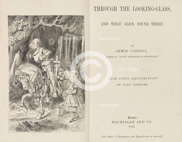 Through the Looking-Glass by Lewis Carroll, 1868-1870. Creator: Tenniel, Sir John (1820-1914).