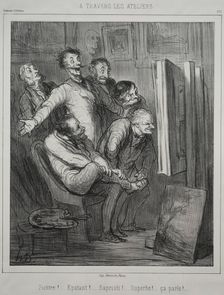 Through the Studios, 1862. Creator: Honoré Daumier (French, 1808-1879)