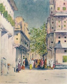 Through the Streets of Delhi, 1905. Artist: Mortimer Luddington Menpes