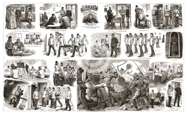 ''Through the Ranks to a Commission', 1888. Creator: Unknown.