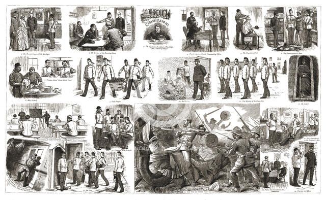 ''Through the Ranks to a Commission', 1888. Creator: Unknown.