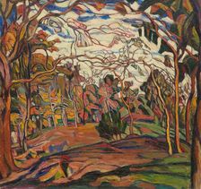 Through the trees (Fairy park), 1919. Creator: Manievich (Manevich), Abraham (Abram) (1883-1942)