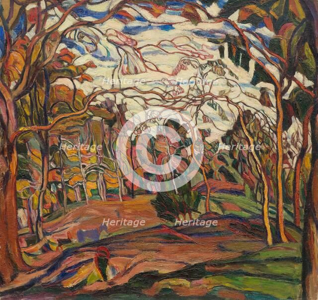 Through the trees (Fairy park), 1919. Creator: Manievich (Manevich), Abraham (Abram) (1883-1942).