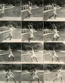 Throwing the discus without turning, 1908. Creator: Unknown