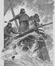 Throwing the Life-Line 1890. Creator: Unknown