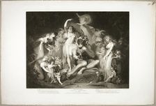 Titania and Bottom with the Ass's Head, 1796. Creator: Jean Pierre Simon