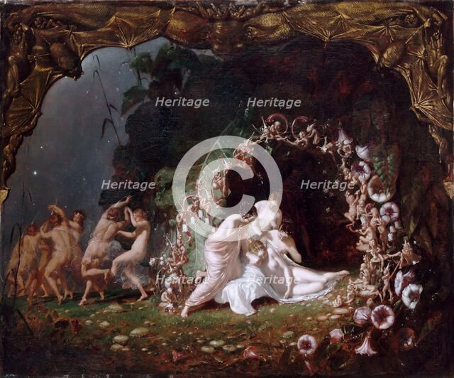 Titania Sleeping. Artist: Dadd, Richard (1819-1887)