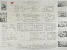 Titanic first class deck plan, 1911. Artist: Anonymous