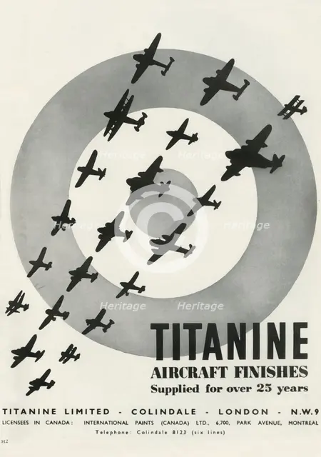 'Titanine Aircraft Finishes', 1941. Creator: Unknown.