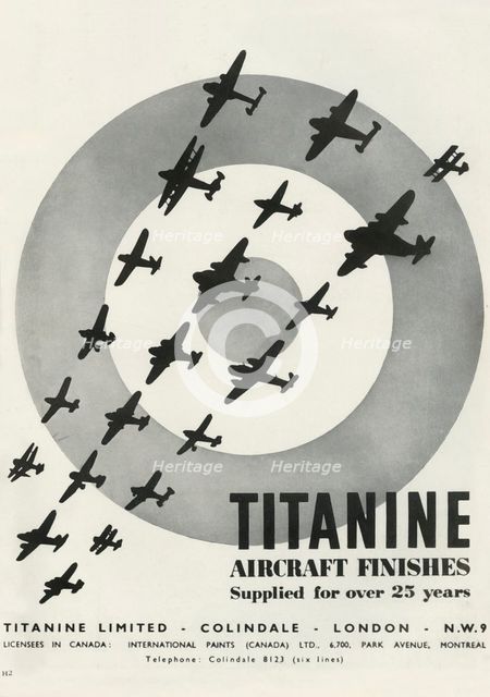'Titanine Aircraft Finishes', 1941. Creator: Unknown.