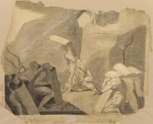 Titans Storming Mount Olympus, c.1770-72. Creator: Henry Fuseli